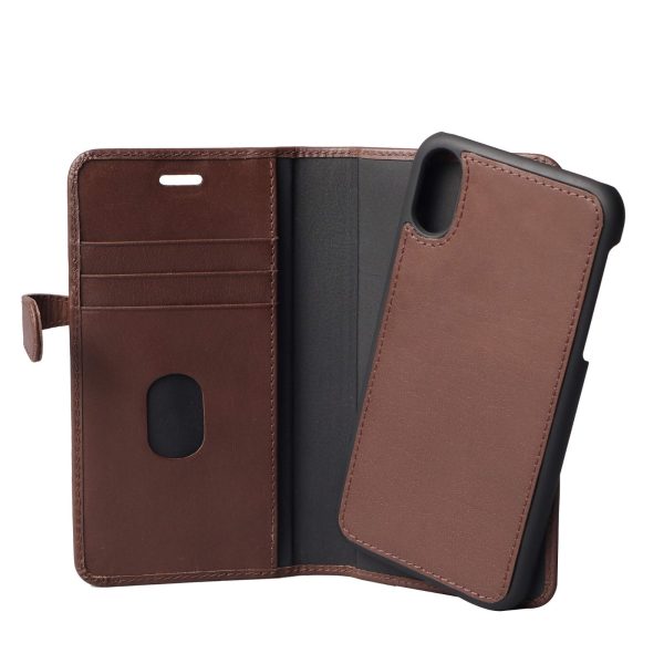 Buffalo Magnetiskt 2-i-1 Plånboksfodral i premium läder till iPhone XR