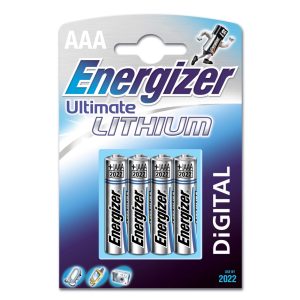 ENERGIZER Batteri AAA/LR03 Ultimate Lithium 4-pack