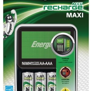 Energizer Maxi laddare + 4 AA 2000 mAh batterier