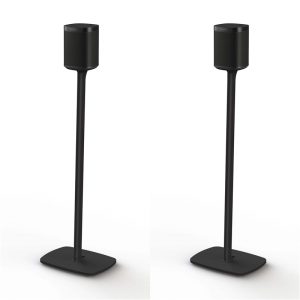 FLEXSON Golvställ för Sonos ONE/ONE SL/PLAY:1 Svart 2-pack