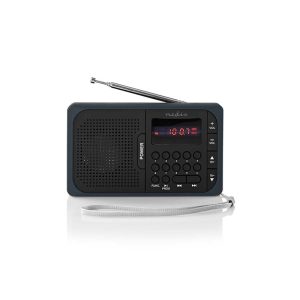 FM-radio | 3.6 W | USB-port och microSD-kortplats | Svart/grå