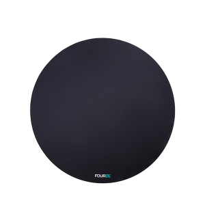 FOURZE Golvmatta Rund 120cm Svart