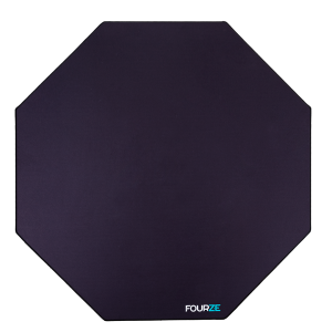 FOURZE Golvmatta octagon 120cm svart