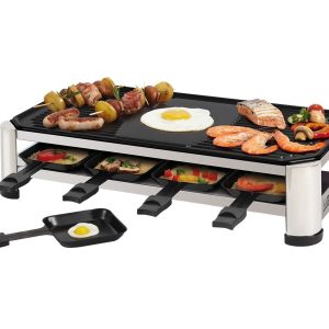 FRITEL RG 2170 Raclette/grill - 1.5 kW - Rostfri stålkrom/svart
