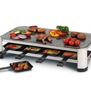 FRITEL SG 2180 Bordsgrill / Raclette - 1.5 kW - Rostfri stålkrom/svart