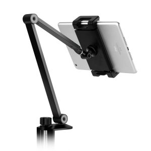 Flexibel mobilhållare för skrivbord, universal, svart