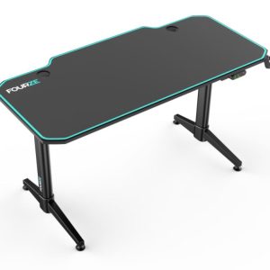 Fourze Elektriskt höj/sänk Gaming Skrivbord bordsmatta - Svart