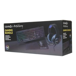 GEAR4U Gaming Combo RGB 4-i-1 med USB+3.5mm