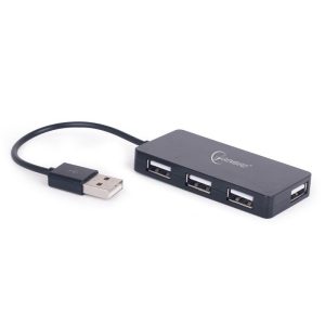 Gembird 4-port USB-hubb 2.0 - Svart
