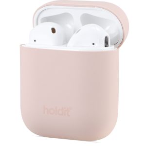 Holdit Silikon Fodral till AirPods - Rosa