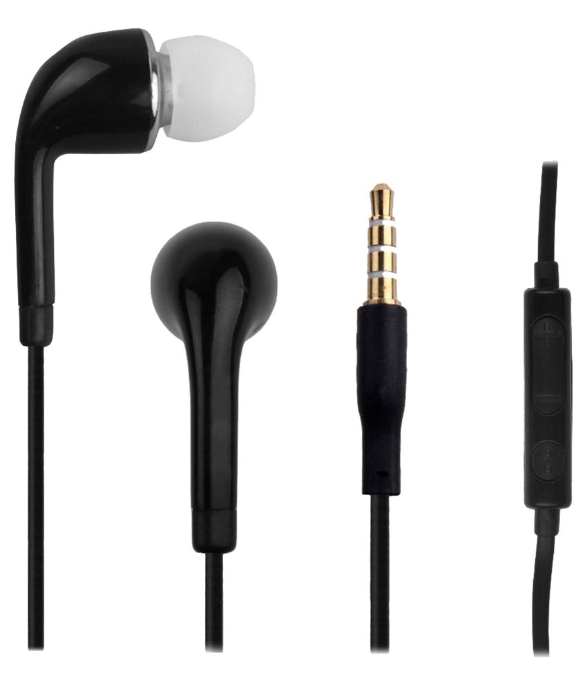Hörlurar med Mikrofon och Volymkontroll 3.5mm - Svart Hörlurar med Mikrofon och Volymkontroll 3.5mm - Svart