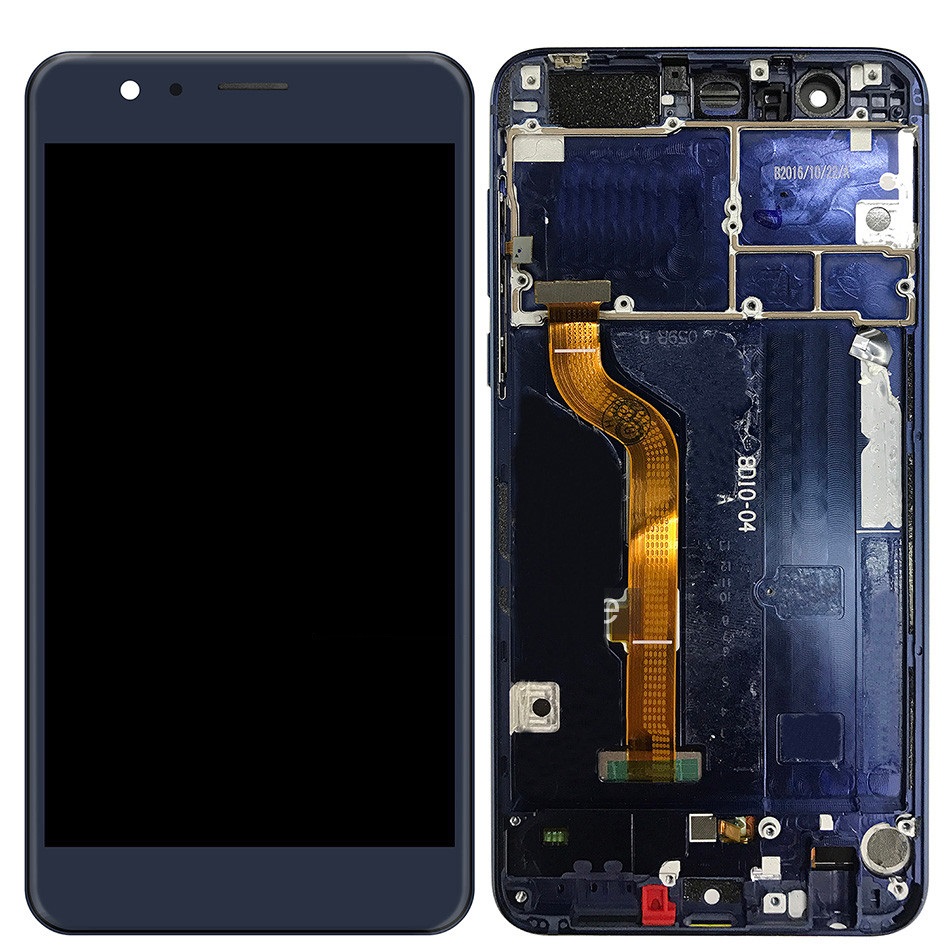 Huawei Honor 8 skärm LCD Komplett med Ram - Blå Huawei Honor 8 skärm LCD Komplett med Ram - Blå