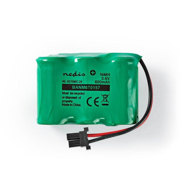 Laddningsbara Ni-MH batteripaket | 3.6 V DC | Uppladdningsbara | 600 mAh | Förladdad | 1-Polybag | N/A | 2-Fas Telefon Anslutnin