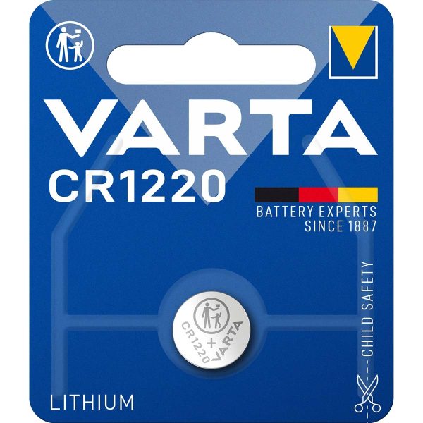Lithium knappcellsbatteri CR1220 | 3 V DC | 35 mAh | 1-Blister | Silver