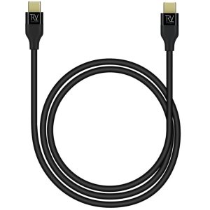 RV USB-C till USB-C Kabel 1 Meter upp till 60W Snabbladdning - Svart