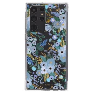 Rifle Paper Co. Samsung Galaxy S22 Ultra Skal - Garden Party Blue