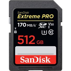 SANDISK SDXC Extreme Pro 512GB 170MB/s UHS-I V30 U3 C10