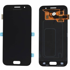 Samsung Galaxy A3 2017 Skärm Original LCD Display Glas Komplett - Svart