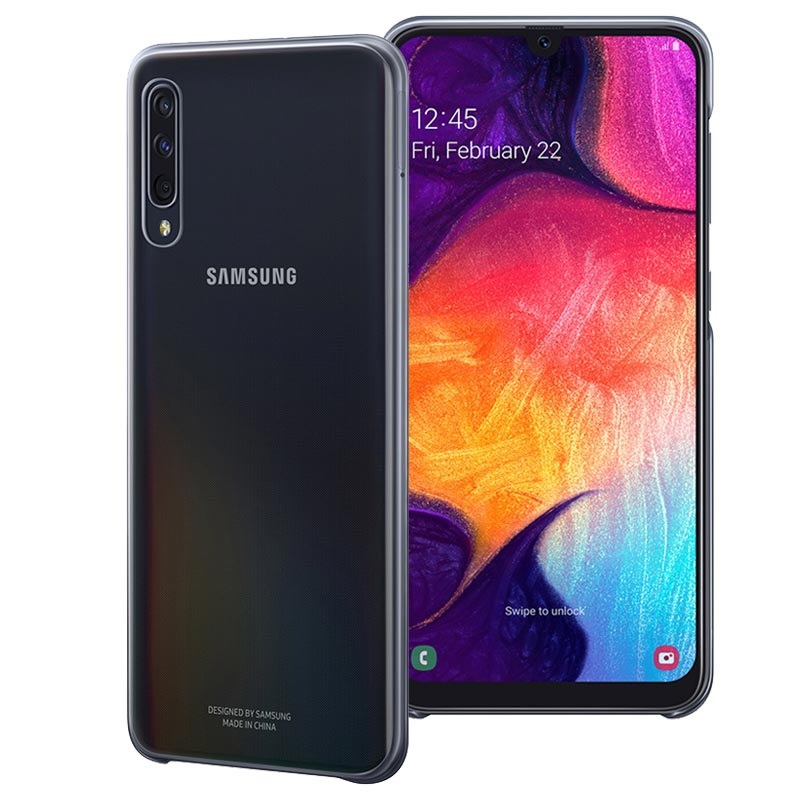 Samsung Galaxy A50 Gradation Cover Skal Original - Svart Samsung Galaxy A50 Gradation Cover Skal Original - Svart