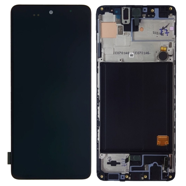 Samsung Galaxy A51 Original Skärm Super AMOLED Display - Svart Samsung Galaxy A51 Original Skärm Super AMOLED Display - Svart
