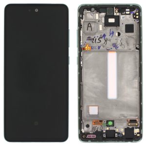 Samsung Galaxy A52s 5G Original Skärm med Ram - Grön