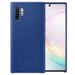 Samsung Galaxy Note 10 Plus Läderskal Original - Blå