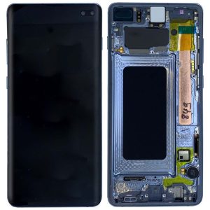 Samsung Galaxy S10 Plus Skärm Original AMOLED Display Glas - Blå