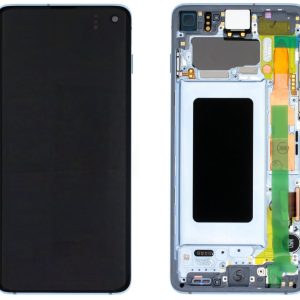 Samsung Galaxy S10 Skärm Original AMOLED Display Glas - Blå