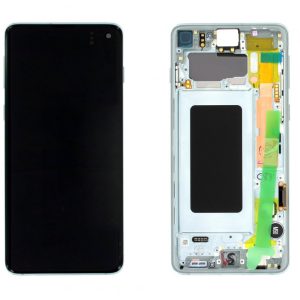 Samsung Galaxy S10 Skärm Original AMOLED Display Glas - Grön