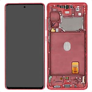 Samsung Galaxy S20 FE Original Skärm Super Amoled - Röd