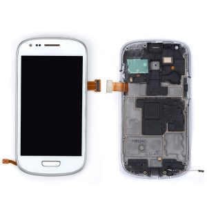 Samsung Galaxy S3 Mini i8190 LCD med Ram & Digitizer - Vit
