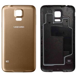 Samsung Galaxy S5 / Galaxy S5 Neo Baksida med Ram - Guld