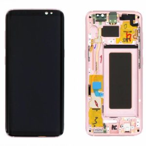 Samsung Galaxy S8 Skärm Original LCD Display Glas - Rosa