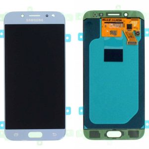 Samsung J5 2017 Komplett Skärm LCD Display Touch Glas - Original - Silver Blå