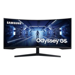 Samsung Odyssey G5 34" Böjd skärm 3440 x 1440 WQHD 165Hz - Svart