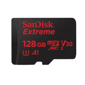 SanDisk Extreme MicroSDXC 128GB Minneskort 100MB/s A1 + Adapter