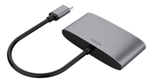 USB-C Multiport till HDMI-adapter med USB/USB-C PD 100W 4K 60Hz
