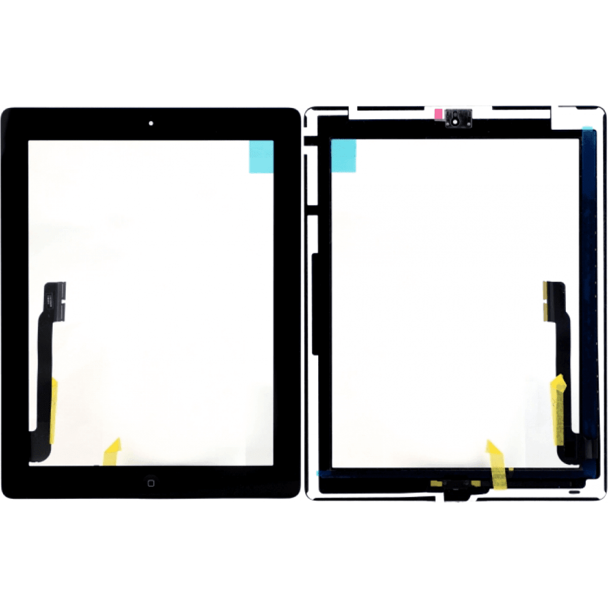 iPad 3 Komplett Glas & Digitizer med smådelar - Svart iPad 3 Komplett Glas & Digitizer med smådelar - Svart