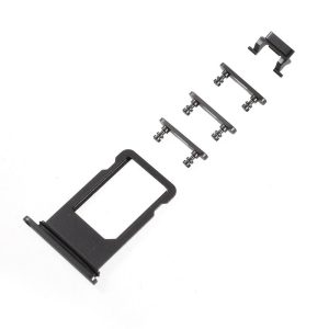 iPhone 8 Simkortshållare, Sidoknappar - Svart