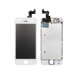 iPhone SE komplett LCD skärm med smådelar - Vit