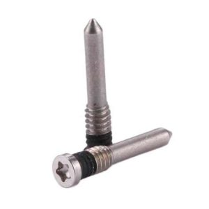 iPhone X/XR Bottenskruvar 2st - Vit/Silver